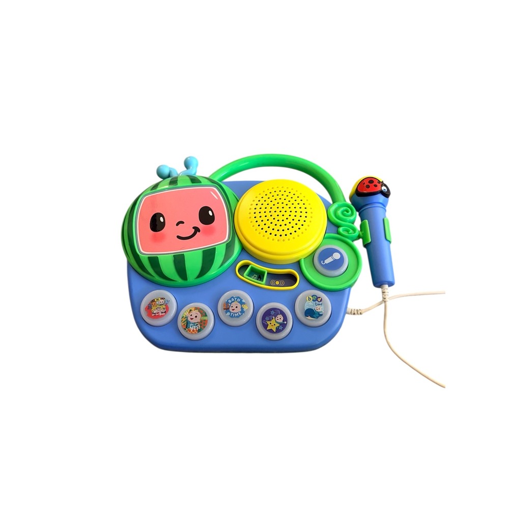 Cocomelon Sing Along Boombox with‎ Microphone Toddler Karaoke Machine